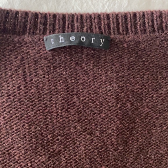 Theory Burgundy Wool Sweater - Picture 3 of 4